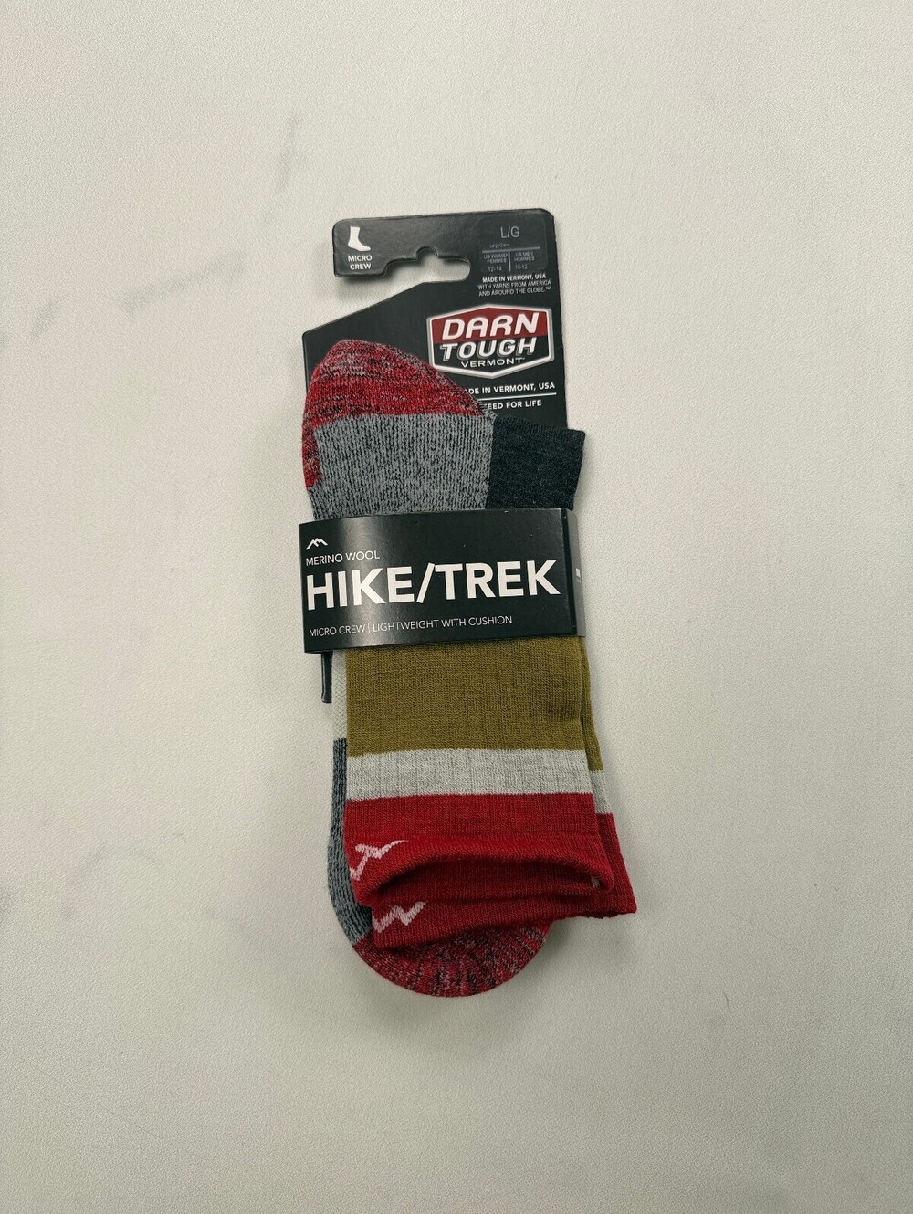 Darn Tough Hike/Trek Socks Multi 2010s Cozy - Large Men 10-12 Women 12-14